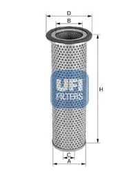 Sekundārā gaisa filtrs UFI 27A3800