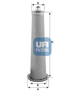 Sekundārā gaisa filtrs UFI 27A6100