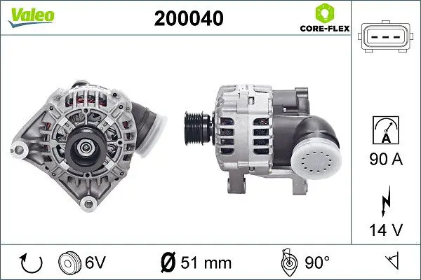 Ģenerators Valeo 200040