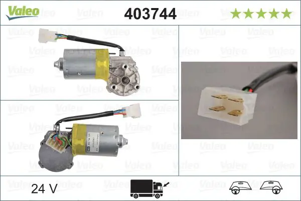 Stikla tīrītāju motors Valeo 403744