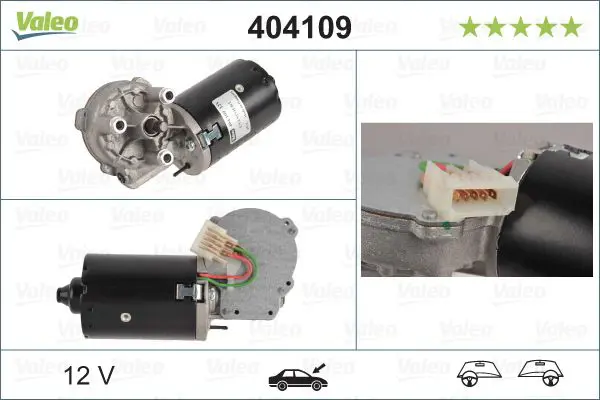 Stikla tīrītāju motors Valeo 404109