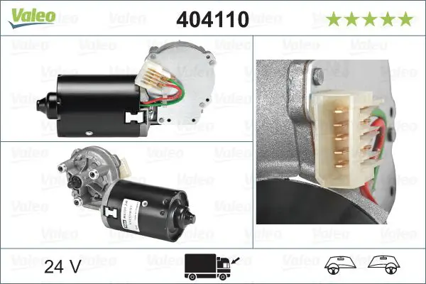 Stikla tīrītāju motors Valeo 404110