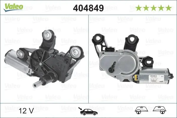 Stikla tīrītāju motors Valeo 404849