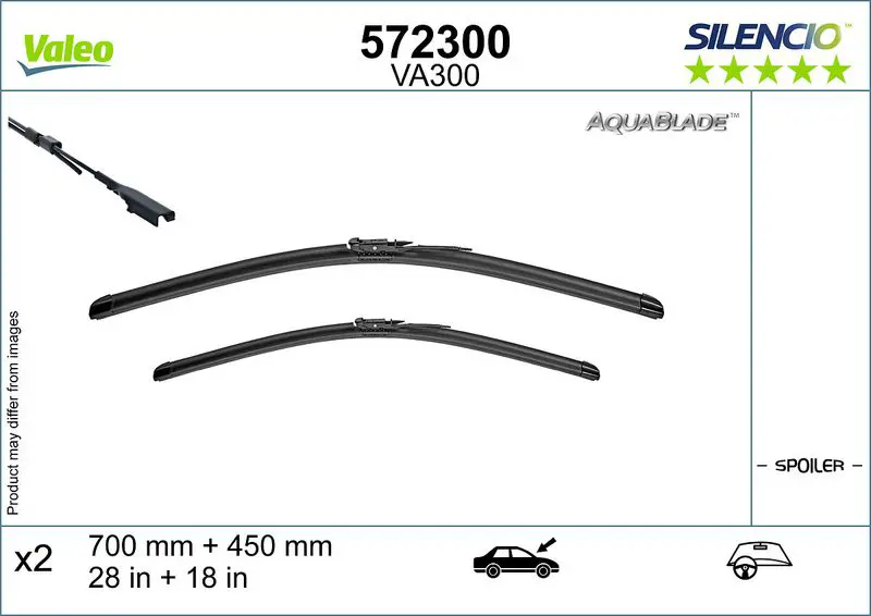 Stikla tīrītāja slotiņa Valeo 572300
