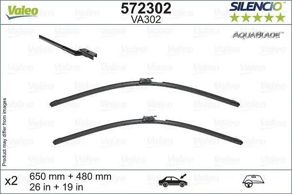 Stikla tīrītāja slotiņa Valeo 572302