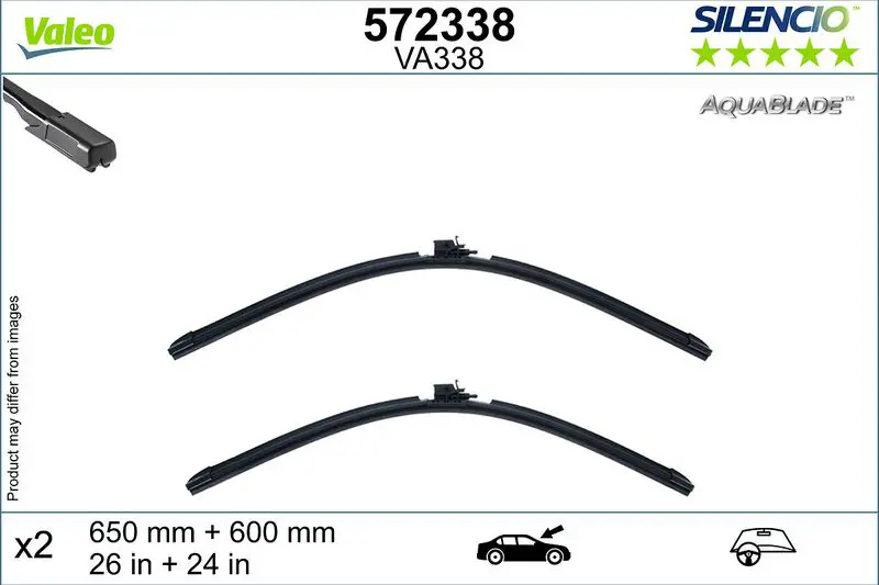 Wiper Blade Valeo 572338