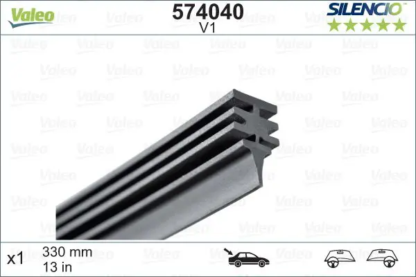 Stikla tīrītāja gumija Valeo 574040