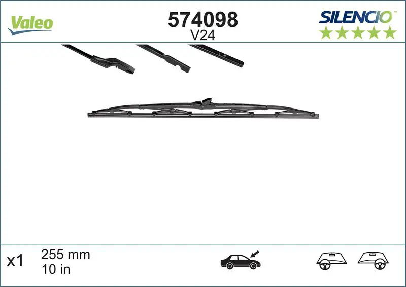 Stikla tīrītāja slotiņa Valeo 574098