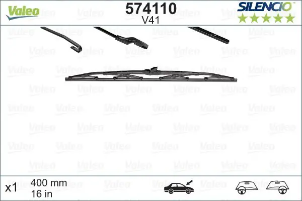 Stikla tīrītāja slotiņa Valeo 574110