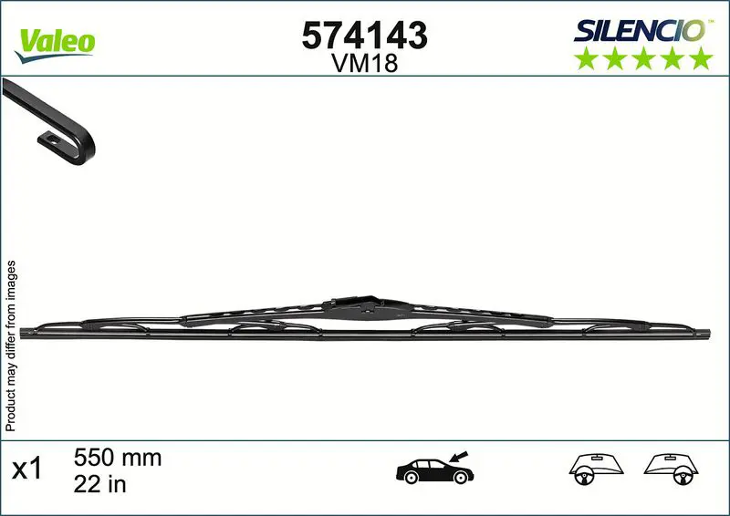 Stikla tīrītāja slotiņa Valeo 574143