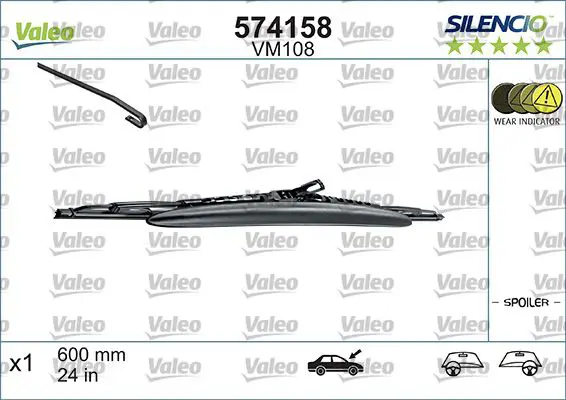 Stikla tīrītāja slotiņa Valeo 574158