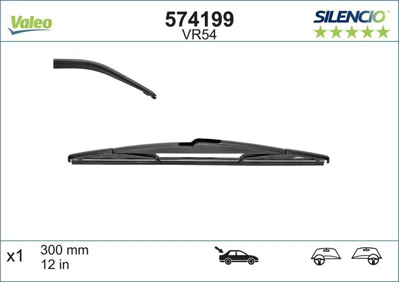 Stikla tīrītāja slotiņa Valeo 574199
