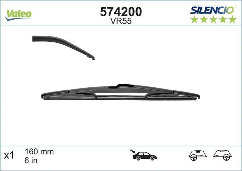 Stikla tīrītāja slotiņa Valeo 574200