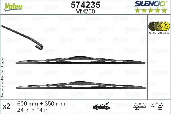 Stikla tīrītāja slotiņa Valeo 574235