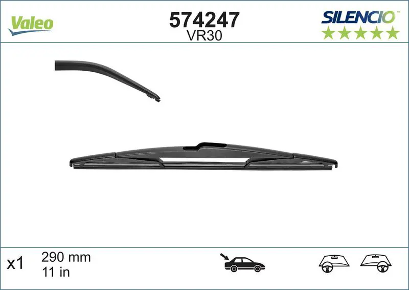 Stikla tīrītāja slotiņa Valeo 574247