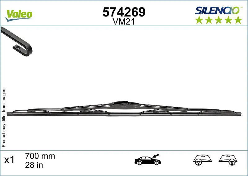 Stikla tīrītāja slotiņa Valeo 574269