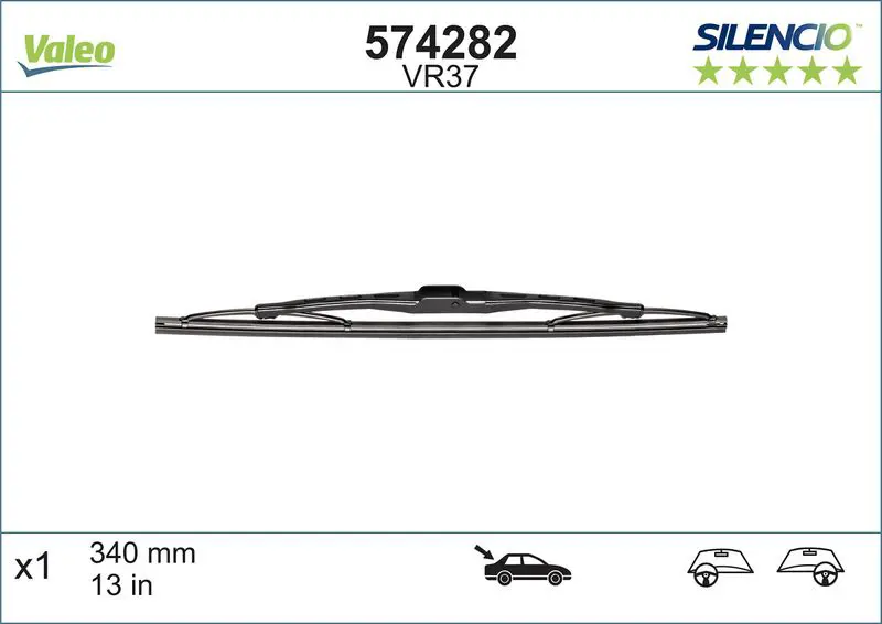 Stikla tīrītāja slotiņa Valeo 574282