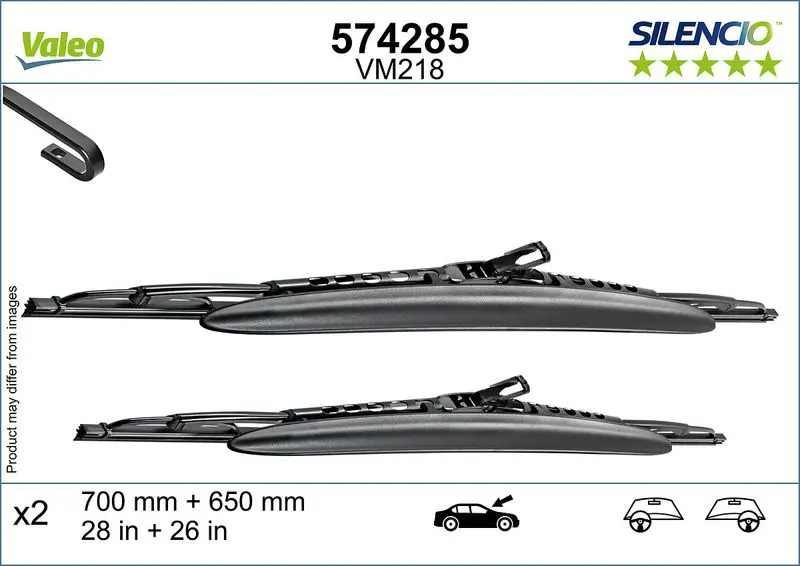 Stikla tīrītāja slotiņa Valeo 574285