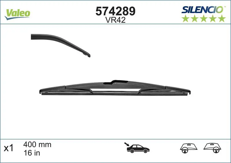 Stikla tīrītāja slotiņa Valeo 574289
