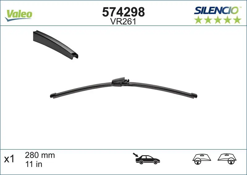 Stikla tīrītāja slotiņa Valeo 574298