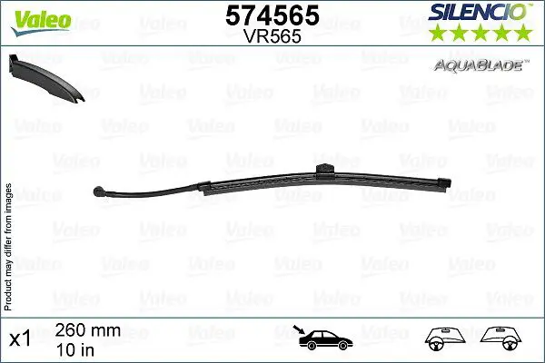 Stikla tīrītāja slotiņa Valeo 574565