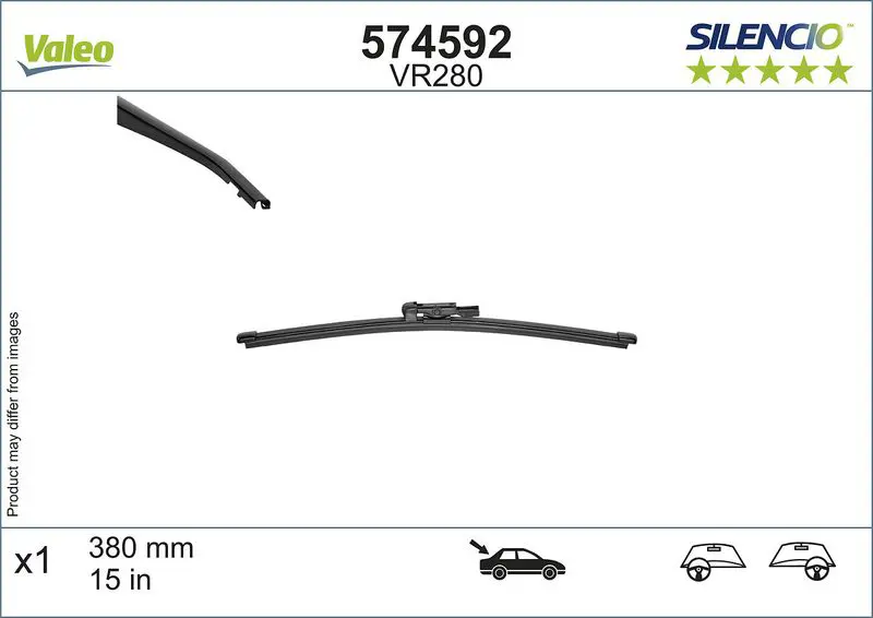 Stikla tīrītāja slotiņa Valeo 574592