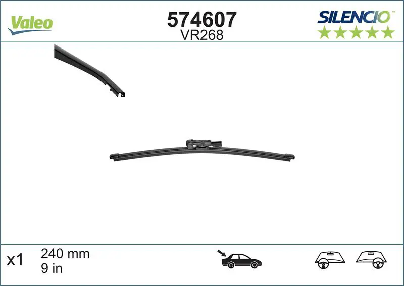 Stikla tīrītāja slotiņa Valeo 574607