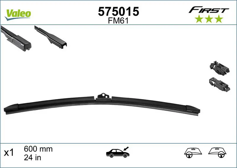 Stikla tīrītāja slotiņa Valeo 575015