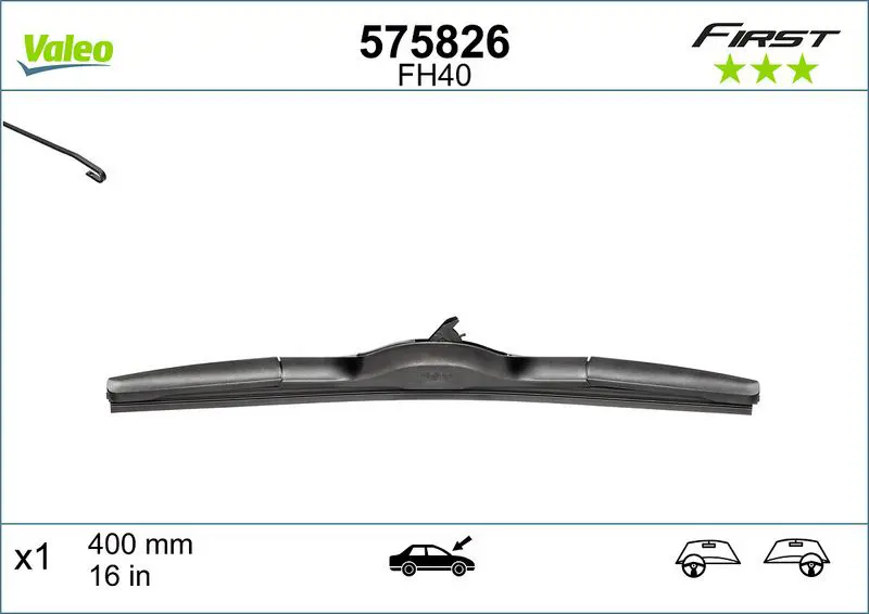 Stikla tīrītāja slotiņa Valeo 575826