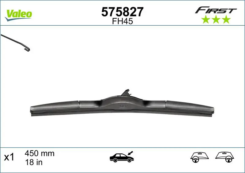 Stikla tīrītāja slotiņa Valeo 575827