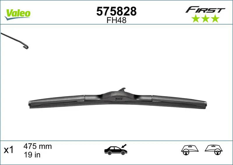 Stikla tīrītāja slotiņa Valeo 575828
