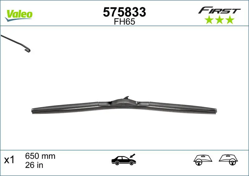 Stikla tīrītāja slotiņa Valeo 575833