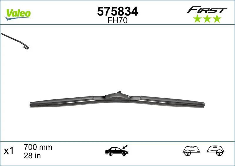 Stikla tīrītāja slotiņa Valeo 575834