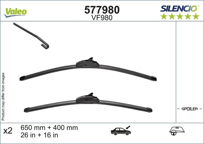 Stikla tīrītāja slotiņa Valeo 577980