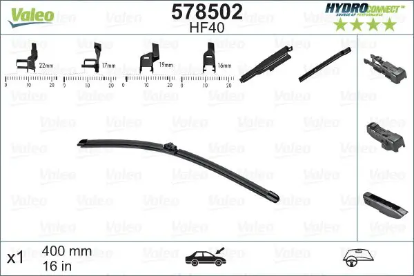Stikla tīrītāja slotiņa Valeo 578502