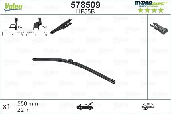 Stikla tīrītāja slotiņa Valeo 578509