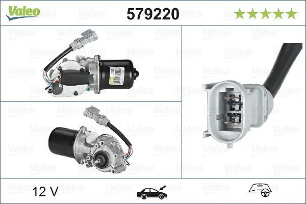 Stikla tīrītāju motors Valeo 579220