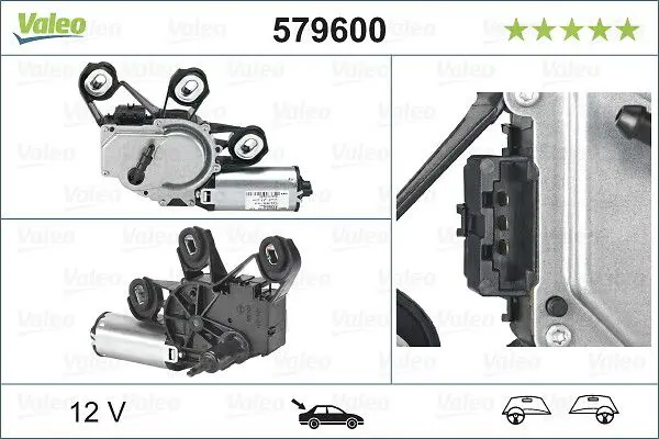 Stikla tīrītāju motors Valeo 579600