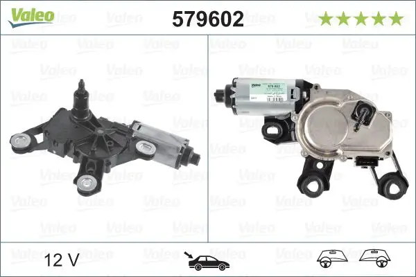 Stikla tīrītāju motors Valeo 579602