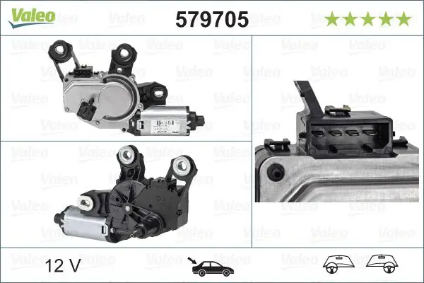 Stikla tīrītāju motors Valeo 579705