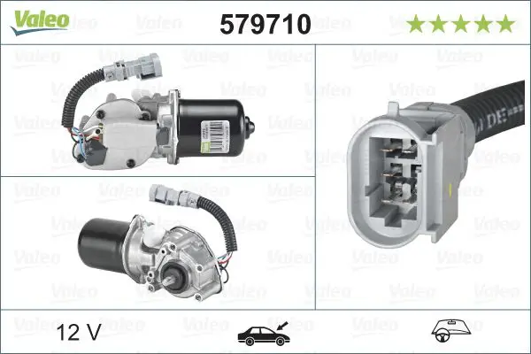 Stikla tīrītāju motors Valeo 579710
