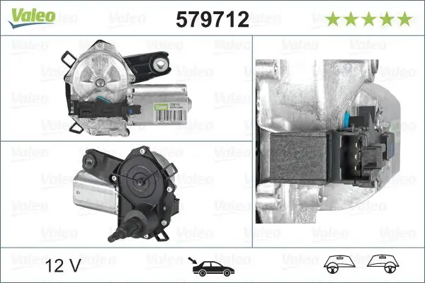 Stikla tīrītāju motors Valeo 579712