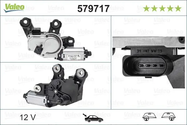 Stikla tīrītāju motors Valeo 579717