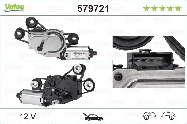 Stikla tīrītāju motors Valeo 579721