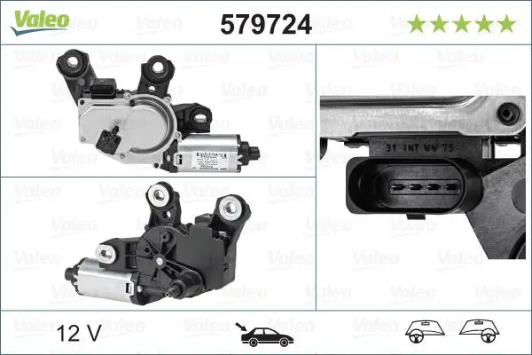 Stikla tīrītāju motors Valeo 579724