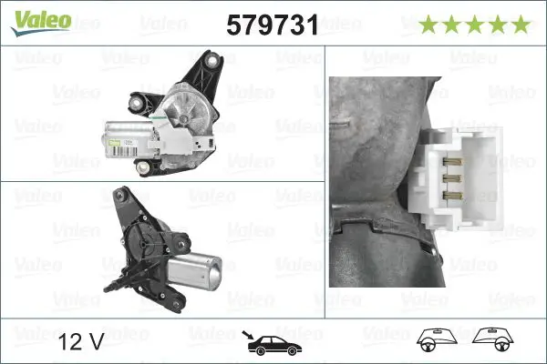 Stikla tīrītāju motors Valeo 579731