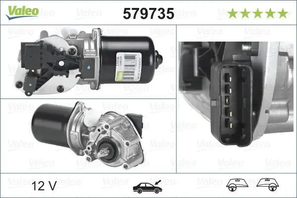 Stikla tīrītāju motors Valeo 579735