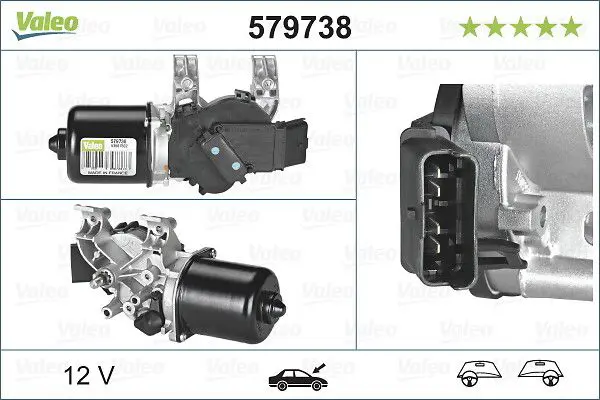 Stikla tīrītāju motors Valeo 579738