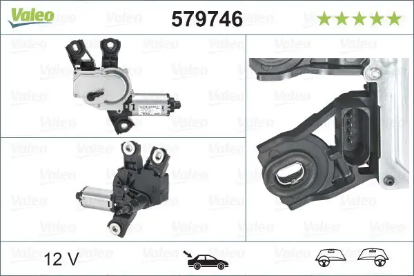 Stikla tīrītāju motors Valeo 579746