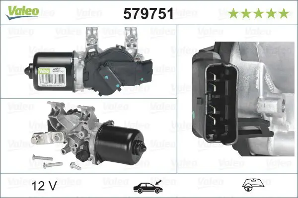 Stikla tīrītāju motors Valeo 579751